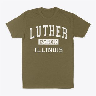 Luther Illinois Classic Established Classic Dad T-Shirt
