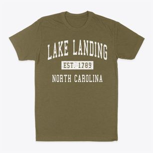 Lake Landing North Carolina Classic Established Classic Dad T-Shirt