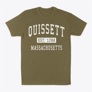 Quissett Massachusetts Classic Established Classic Dad T-Shirt