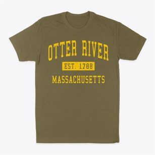 Otter River Massachusetts Classic Established Classic Dad T-Shirt