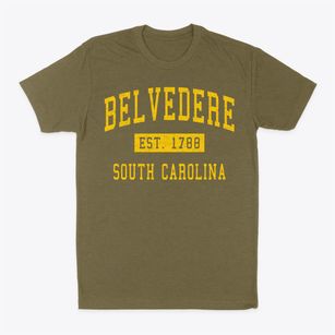 Belvedere South Carolina Classic Established Classic Dad T-Shirt