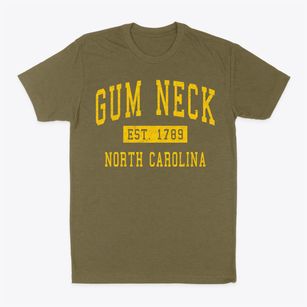 Gum Neck North Carolina Classic Established Classic Dad T-Shirt