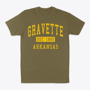 Gravette Arkansas Classic Established Classic Dad T-Shirt