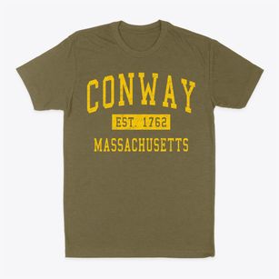 Conway Massachusetts Classic Established Classic Dad T-Shirt