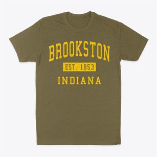 Brookston Indiana Classic Established Classic Dad T-Shirt
