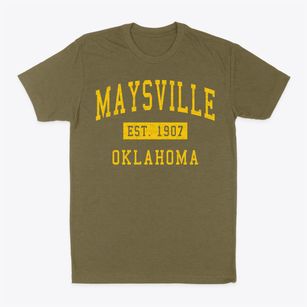 Maysville Oklahoma Classic Established Classic Dad T-Shirt