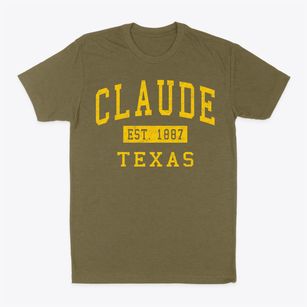 Claude Texas Classic Established Classic Dad T-Shirt