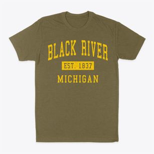 Black River Michigan Classic Established Classic Dad T-Shirt