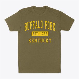 Buffalo Fork Kentucky Classic Established Classic Dad T-Shirt