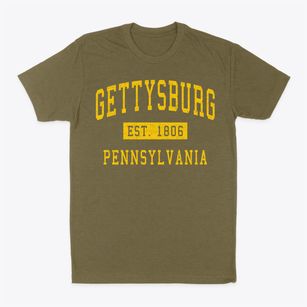 Gettysburg Pennsylvania Classic Established Classic Dad T-Shirt