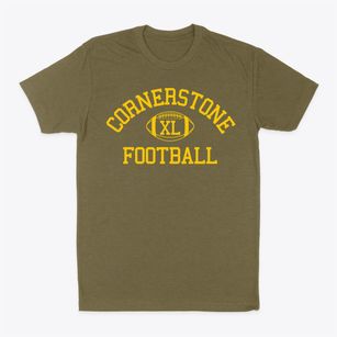 Cornerstone Christian Center Classic Football Classic Dad T-Shirt