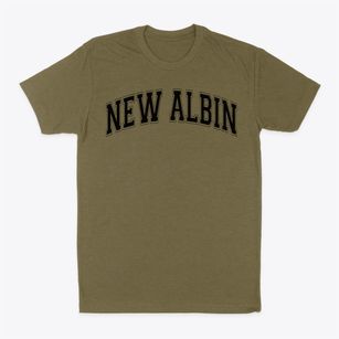 New Albin Elementary School Varsity Arch Classic Dad T-Shirt