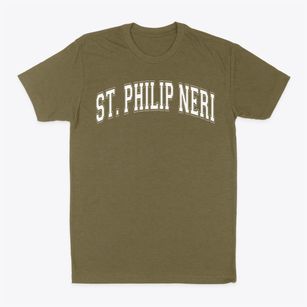 Saint Philip Neri Catholic School Varsity Arch Classic Dad T-Shirt