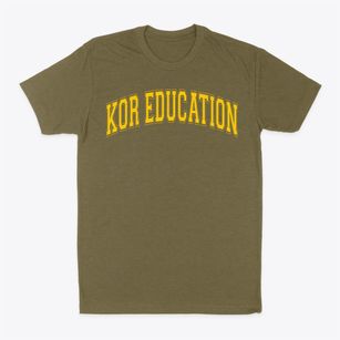 Kor Education School Varsity Arch Classic Dad T-Shirt