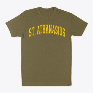 St Athanasius Parish Varsity Arch Classic Dad T-Shirt