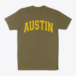 Austin Area School Varsity Arch Classic Dad T-Shirt
