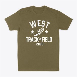 West High School Track and Field Classic Dad T-Shirt