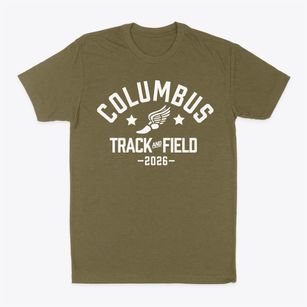 Columbus High School Track and Field Classic Dad T-Shirt