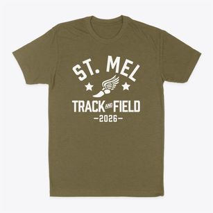 Saint Mel Catholic School Track and Field Classic Dad T-Shirt