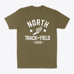 North Junior High School Track and Field Classic Dad T-Shirt
