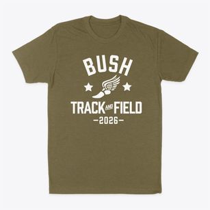 Bush Accelerated Elementary School Track and Field Classic Dad T-Shirt