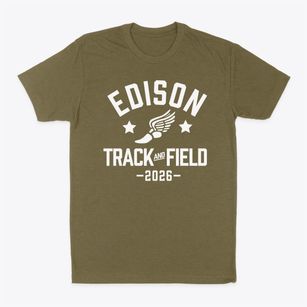 Edison Elementary School Track and Field Classic Dad T-Shirt