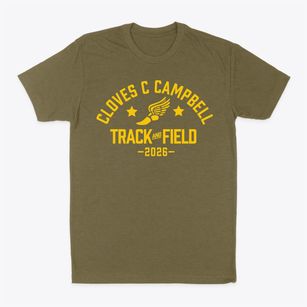 Cloves C Campbell Sr Elementary School Track and Field Classic Dad T-Shirt