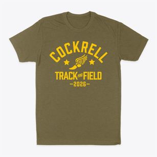 Cockrell Child Parent Center Track and Field Classic Dad T-Shirt