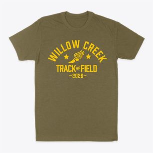 Willow Creek Academy Track and Field Classic Dad T-Shirt