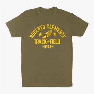 Roberto Clemente Middle School Track and Field Classic Dad T-Shirt