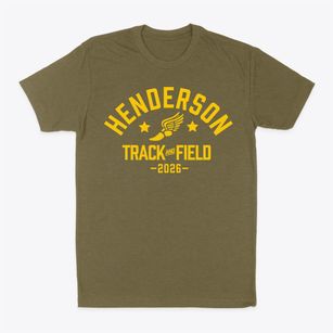 Henderson Elementary School Track and Field Classic Dad T-Shirt