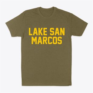 Lake San Marcos California Classic Block Classic Dad T-Shirt