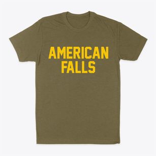 American Falls Idaho Classic Block Classic Dad T-Shirt