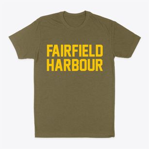 Fairfield Harbour North Carolina Classic Block Classic Dad T-Shirt