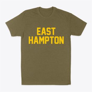 East Hampton New York Classic Block Classic Dad T-Shirt
