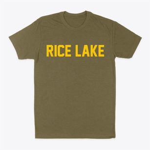 Rice Lake Wisconsin Classic Block Classic Dad T-Shirt