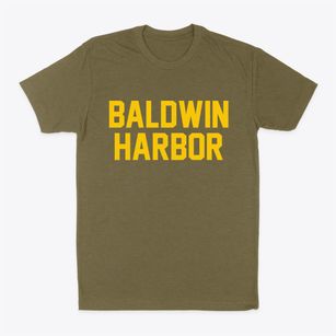 Baldwin Harbor New York Classic Block Classic Dad T-Shirt