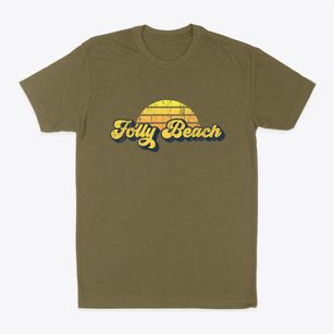 Folly Beach South Carolina Sublime Sunset Classic Dad T-Shirt