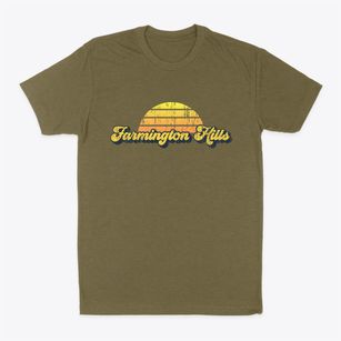 Farmington Hills Michigan Sublime Sunset Classic Dad T-Shirt