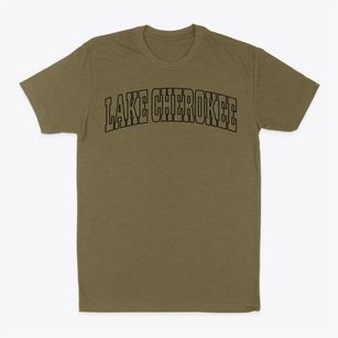 Lake Cherokee Texas Trendy Block Classic Dad T-Shirt