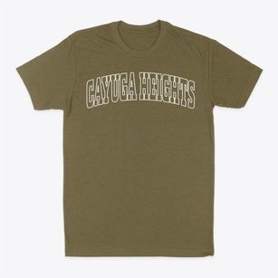 Cayuga Heights New York Trendy Block Classic Dad T-Shirt