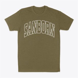 Sanborn Iowa Trendy Block Classic Dad T-Shirt