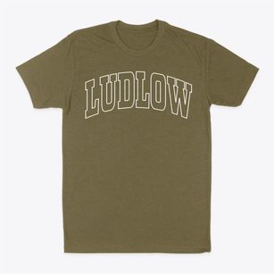 Ludlow Maine Trendy Block Classic Dad T-Shirt