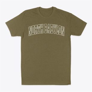 North Babylon New York Trendy Block Classic Dad T-Shirt