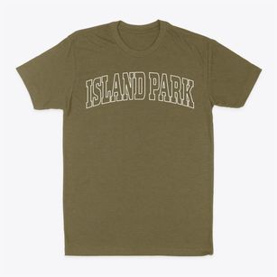 Island Park Idaho Trendy Block Classic Dad T-Shirt