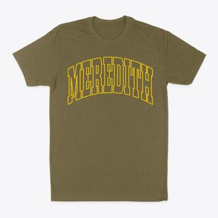 Meredith New Hampshire Trendy Block Classic Dad T-Shirt