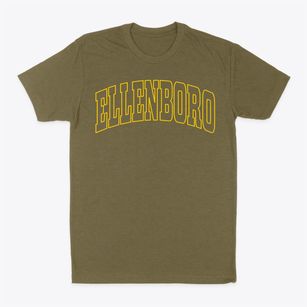 Ellenboro North Carolina Trendy Block Classic Dad T-Shirt