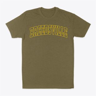 Breedsville Michigan Trendy Block Classic Dad T-Shirt