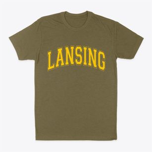 Lansing Michigan Varsity Classic Dad T-Shirt