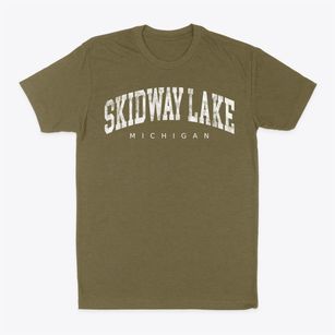 Skidway Lake Michigan Urban Vibe Classic Dad T-Shirt